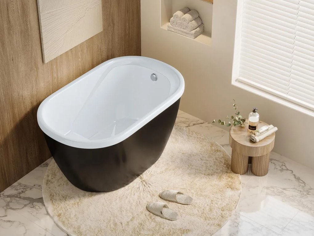 Wanna o obłym kształcie PICCOLA - 1-osobowa - 240 L - 120*75*Wys.65cm - Kolor czarny