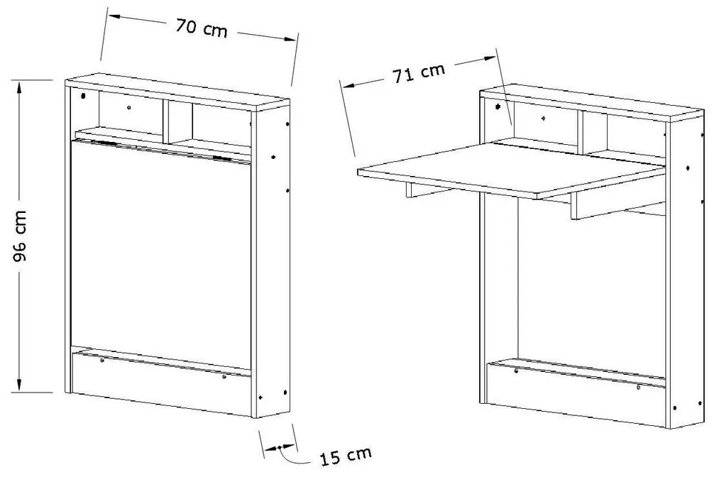 Składany stół jadalny Patara Brown
