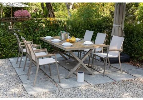 Zestaw MERAN - 7-elementowy zestaw obiadowy do ogrodu