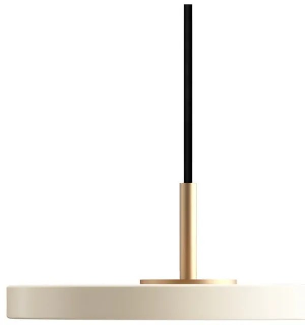 Biała lampa wisząca LED z metalowym kloszem ø 15 cm Asteria Micro – UMAGE