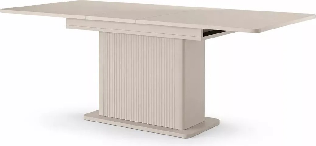 Stół rozkładany Dominica 160–200 cm – nowoczesny stół do jadalni i salonu, beżowy
