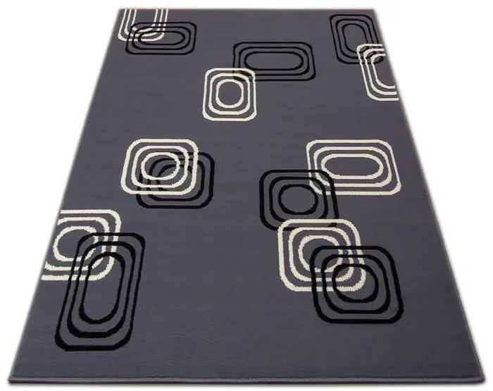 Dywan  nowoczesny Kwadraty szary 140 cm x 200 cm