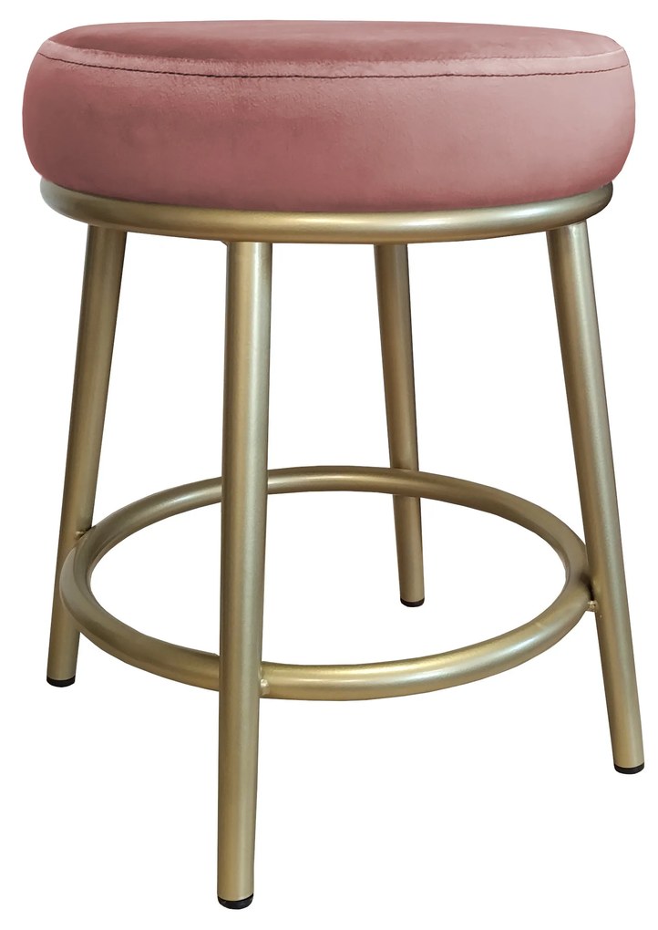 Taboret Ben noga metalowa złota MG58