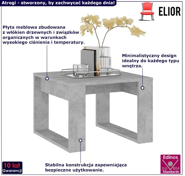 Klasyczny stolik kawowy beton - Miro