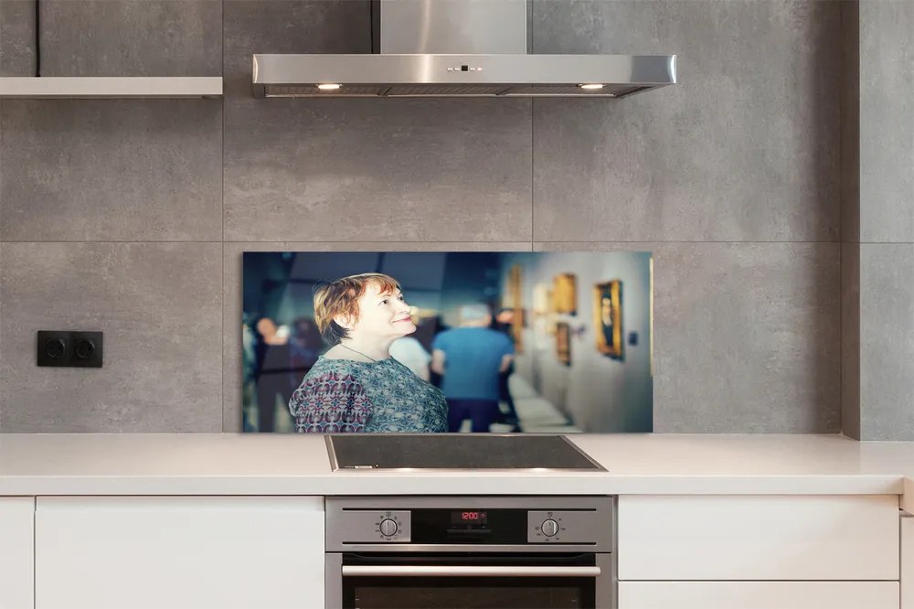 Szklany Panel Grupa Ludzi