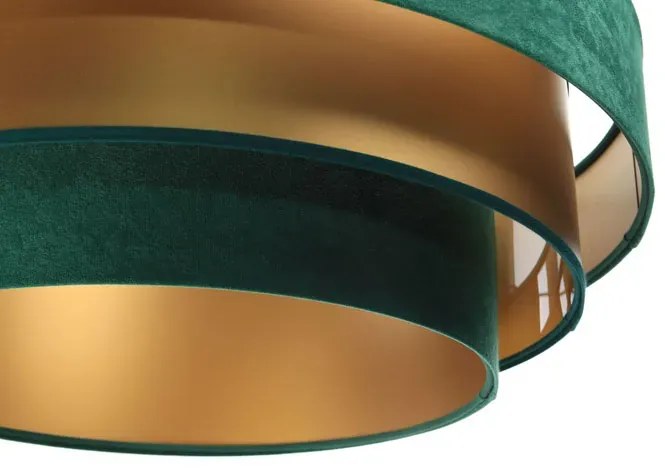 Zielono-złota trzywarstwowa lampa wisząca - S442 P5-F90