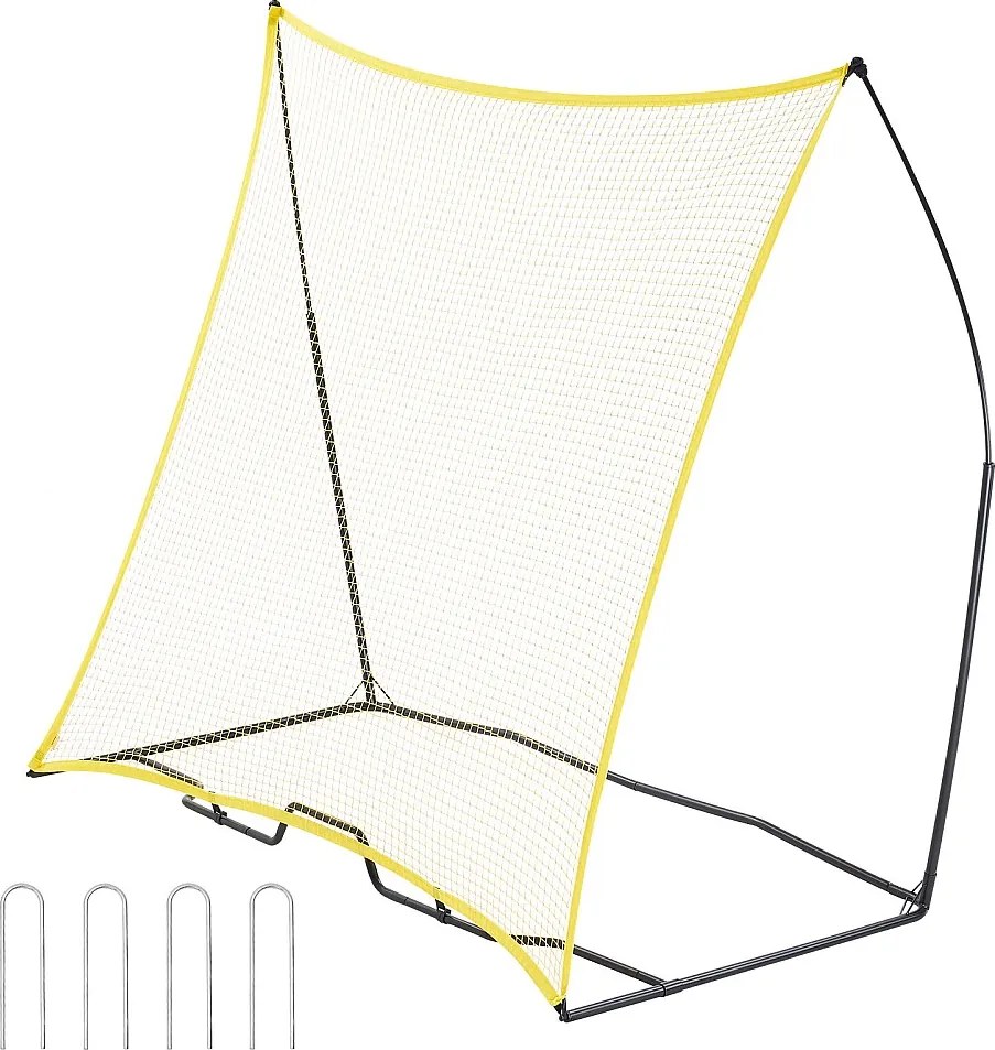 Siatka do Odbijania Piłki Nożnej SucceBuy Soccer Rebounder 213 x 213 cm Przenośna Siatka Treningowa do Treningu