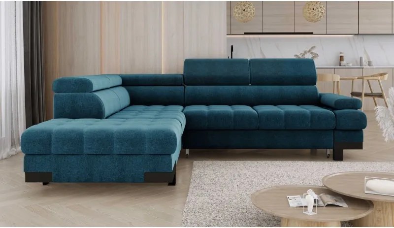 Narożnik SELVA L z funkcją spania i pojemnikiem WERSAL