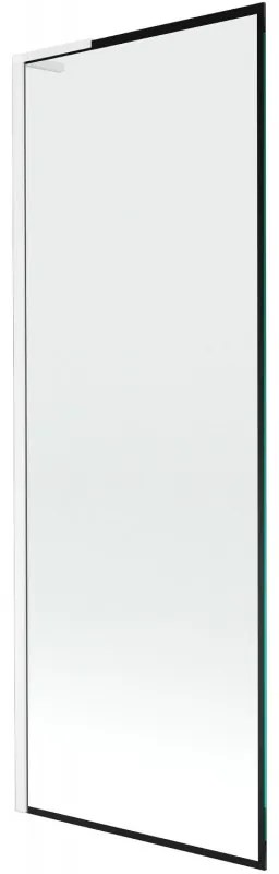 Mexen Next L parawan nawannowy 1-skrzydłowy 70 x 150 cm, czarna ramka, biały - 895-070-000-03-70-20