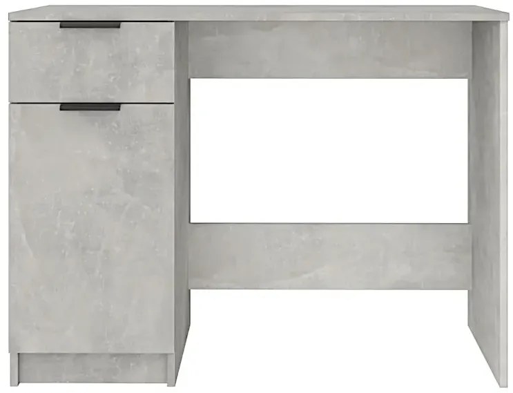 Biurko 100 cm w kolorze szarego betonu - Reves