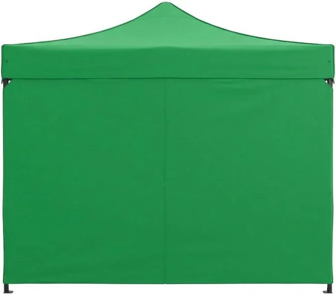 Pawilon ogrodowy eventowy FGA9, 3x3 m, automatyczny ze ściankami - namiot zamykany, zielony