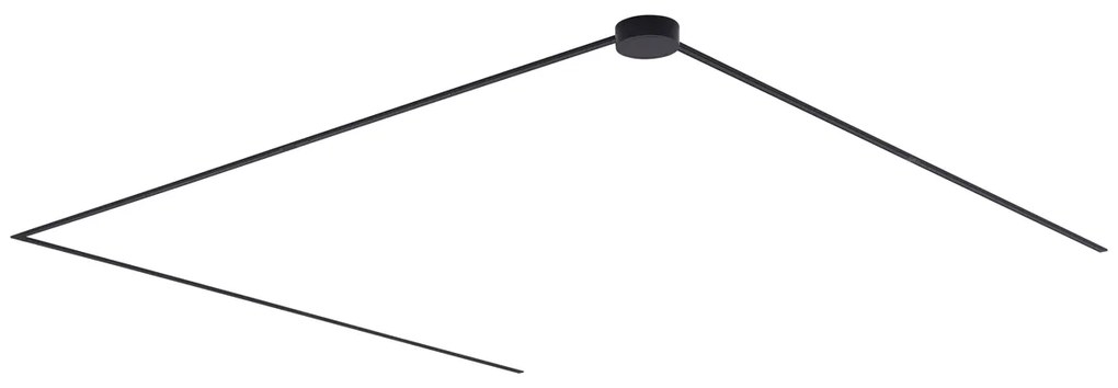 Nowoczesny system oświetlenia szynowego, czarny, jednofazowy, 600 cm, z okrągłym zasilaczem - Magnetic Nowoczesny Oswietlenie wewnetrzne