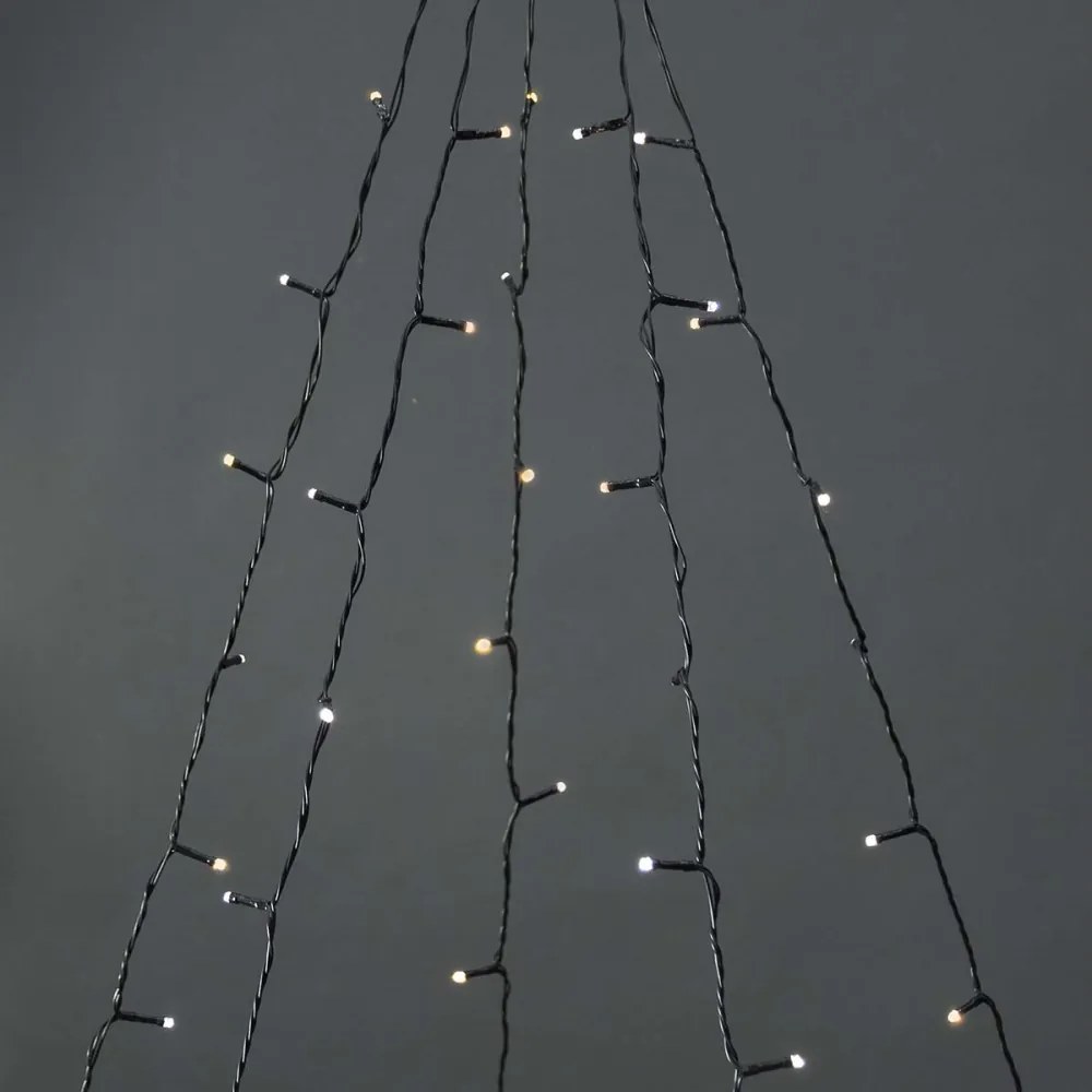 Nedis WIFILXT12W200 - świąteczna kurtyna LED 200 diod/8 trybów 5x4m IP65 Wi-Fi Tuya