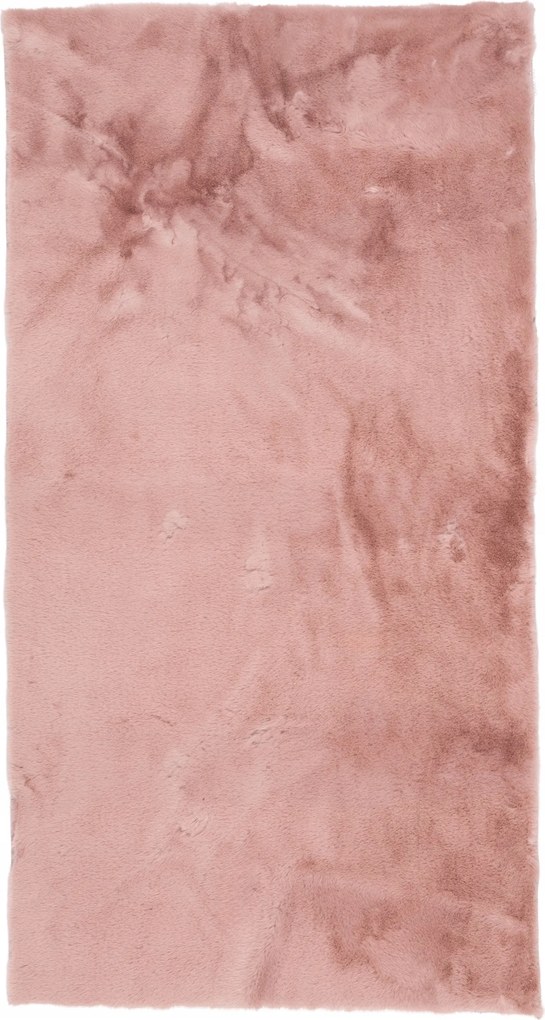 Dywan Futrzany Różowy 70x130 cm Włochaty Miękki Dekoracyjny Antypoślizgowy