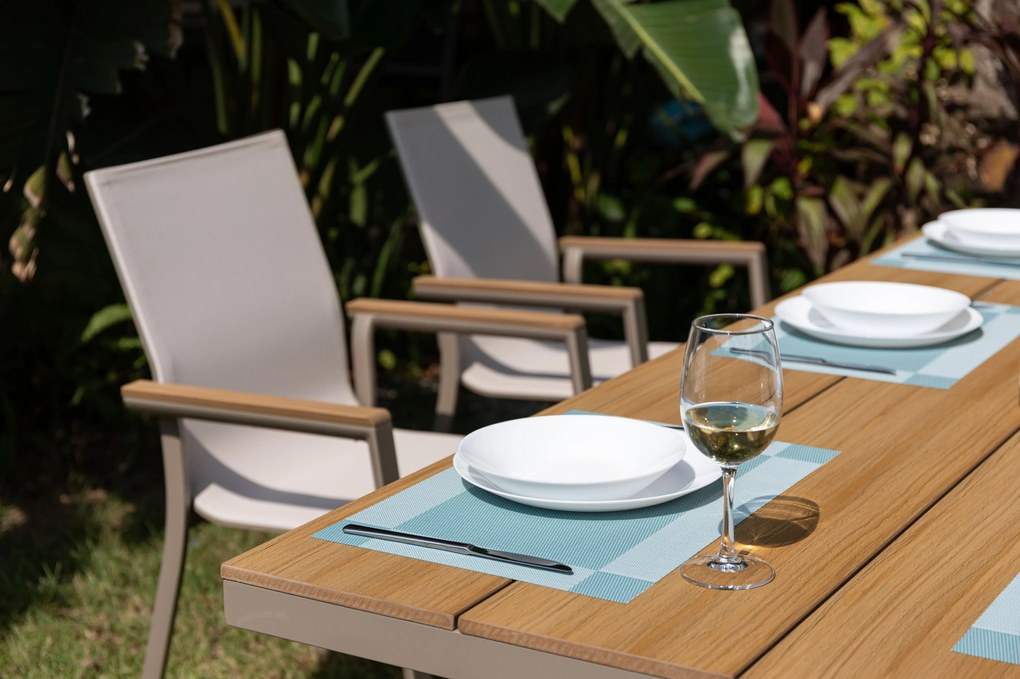 Doppler Zestaw MERAN - 7-częściowy zestaw jadalniany ogrodowy