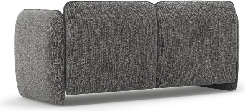 Ciemnoszara sofa z tkaniny szenilowej 168 cm Georgia – Micadoni