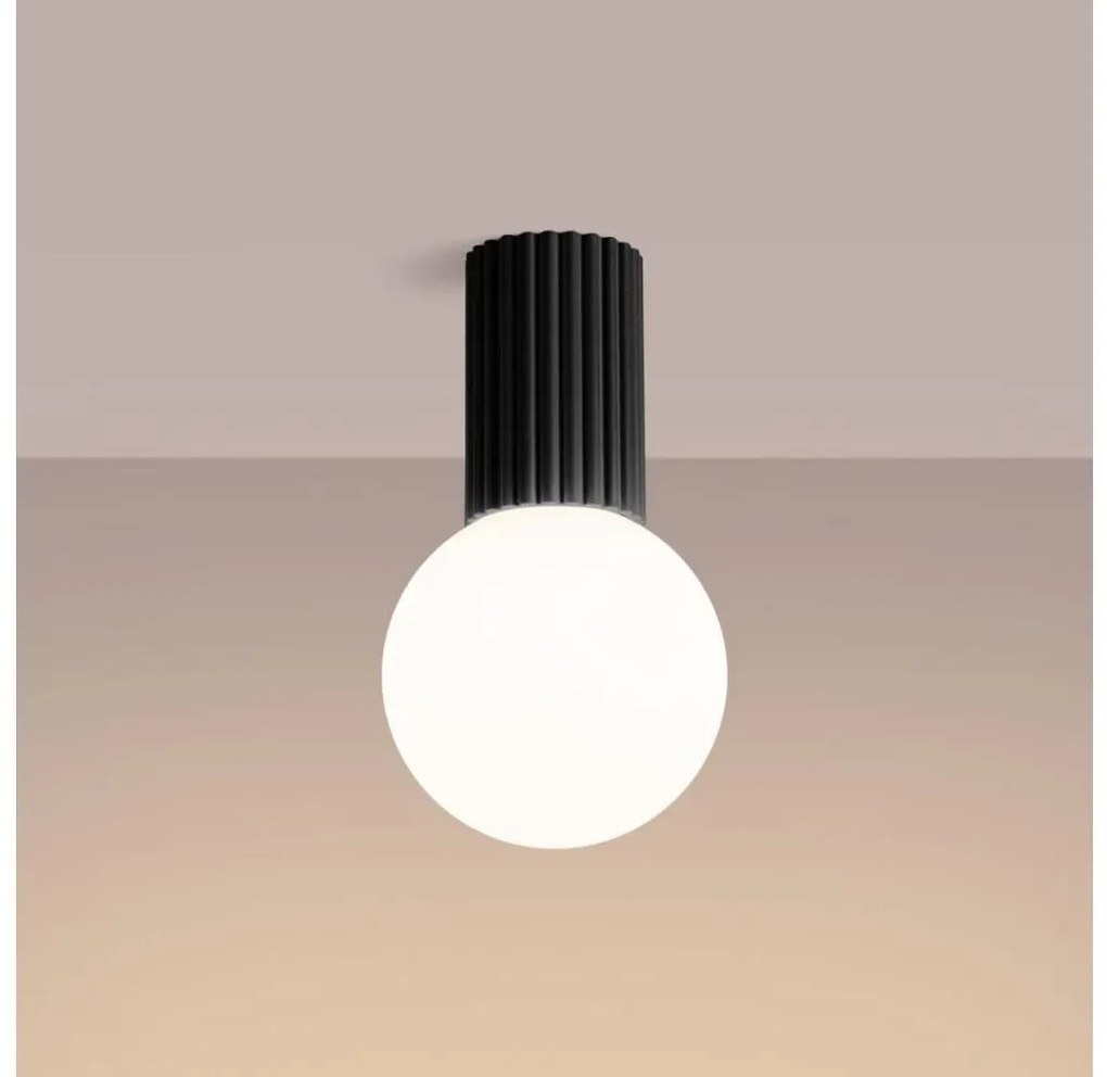 Sollux SL.1713 - Plafon łazienkowy HALO 1xG9/8W/230V IP44 czarny