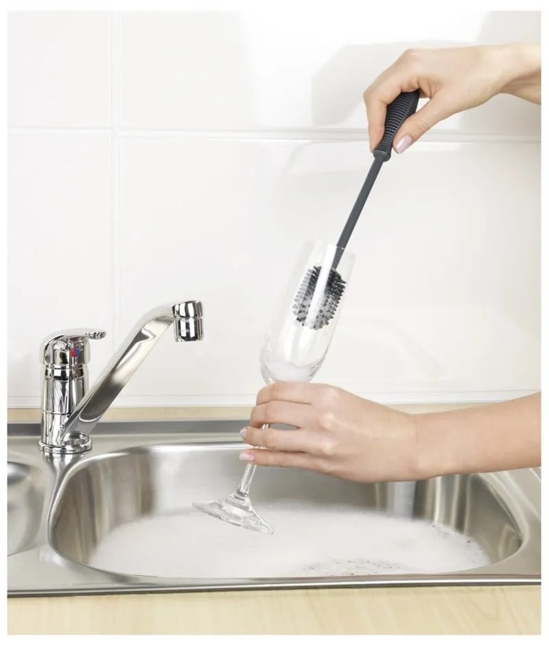Silikonowa szczotka do mycia naczyń Wenko Brush, dł. 25 cm