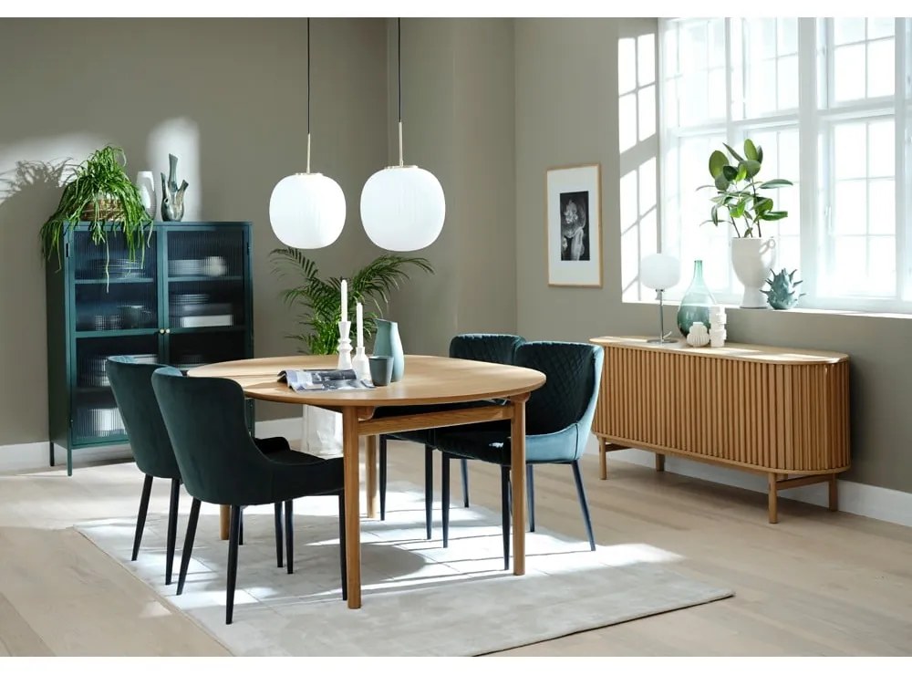 Rozkładany stół w dekorze dębu 100x190 cm Carno – Unique Furniture