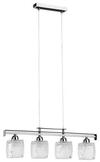 Lampa wisząca na przewodzie ALMA 4xE14/10W/230V, błyszczący chrom