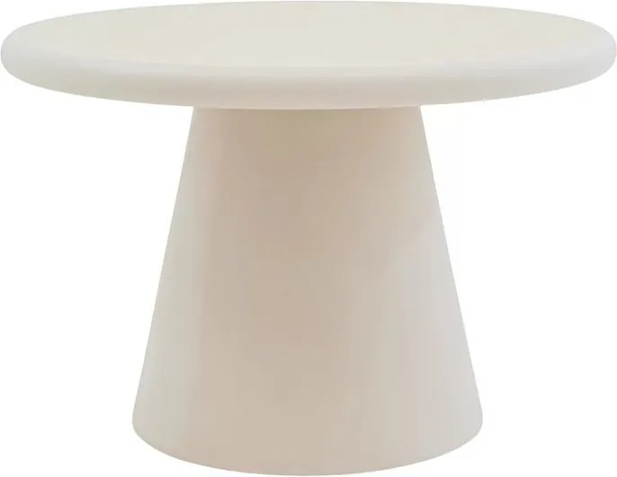 Stolik kawowy okrągły Clav 60 cm - beżowy