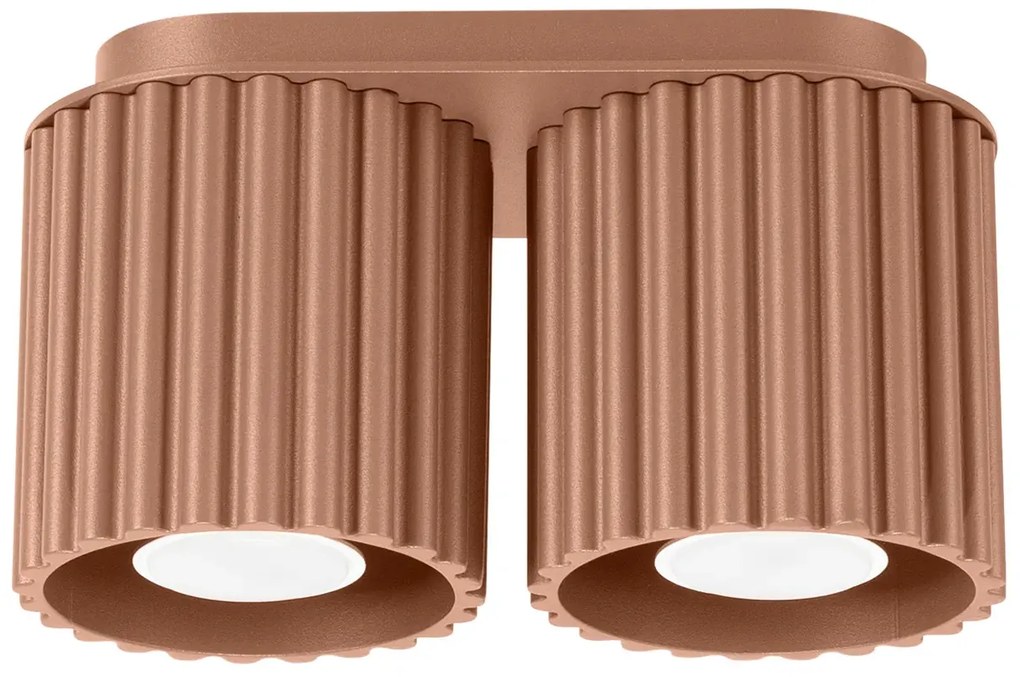 Nowoczesnay ryflowany plafon mocca G8-H87