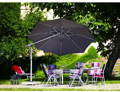 EXPERT 350P - parasol ogrodowy z drążkiem bocznym : Substancja Desen - T840