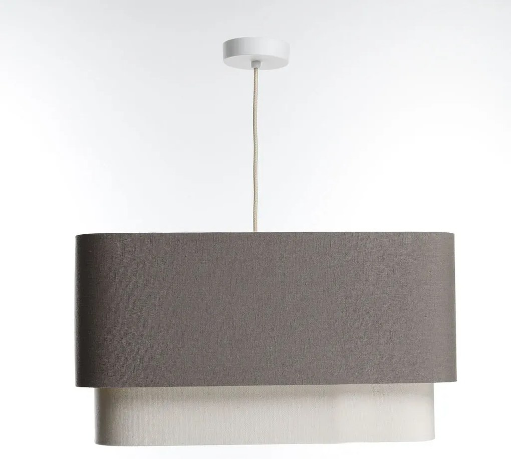 Lampa wisząca KWADRO DUO 003 51x47cm brązowa/kremowa BPS KONCEPT
