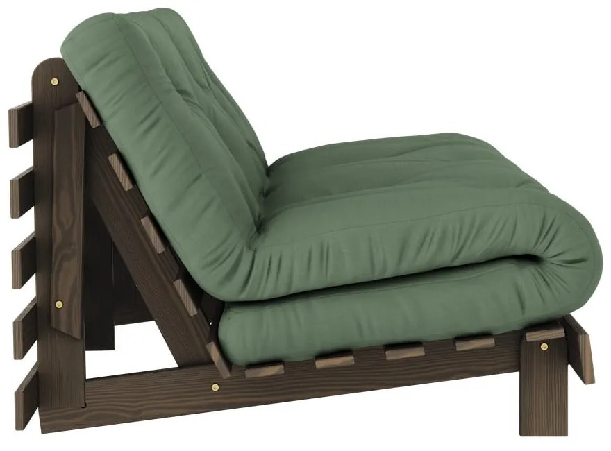 Zielona rozkładana sofa 160 cm Roots – Karup Design