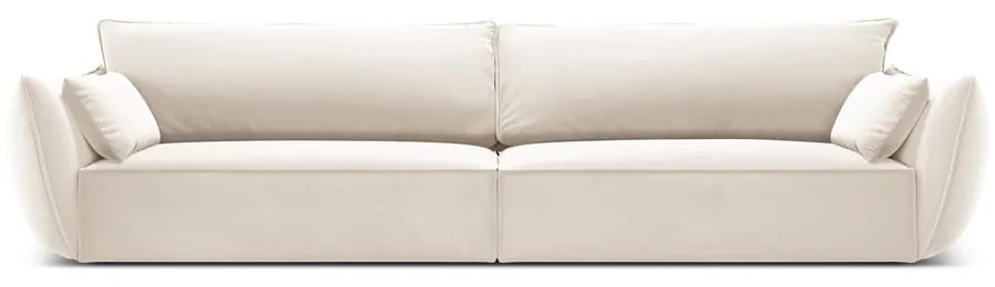 Beżowa aksamitna sofa 248 cm Vanda – Mazzini Sofas