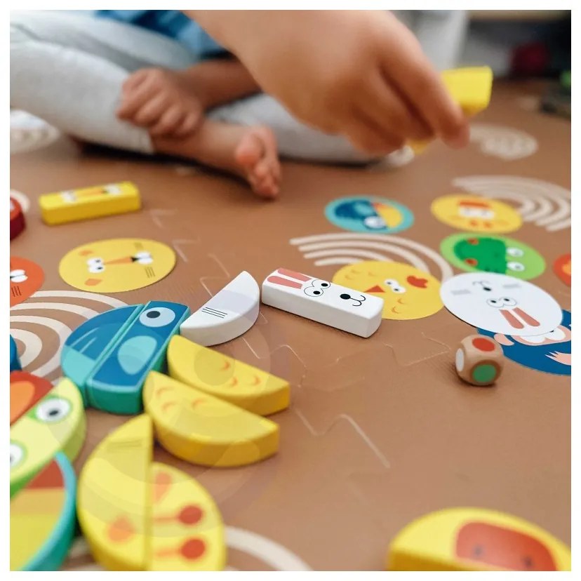 Tooky toy gra zręcznościowa klocki zwierzęta certyfikat fsc