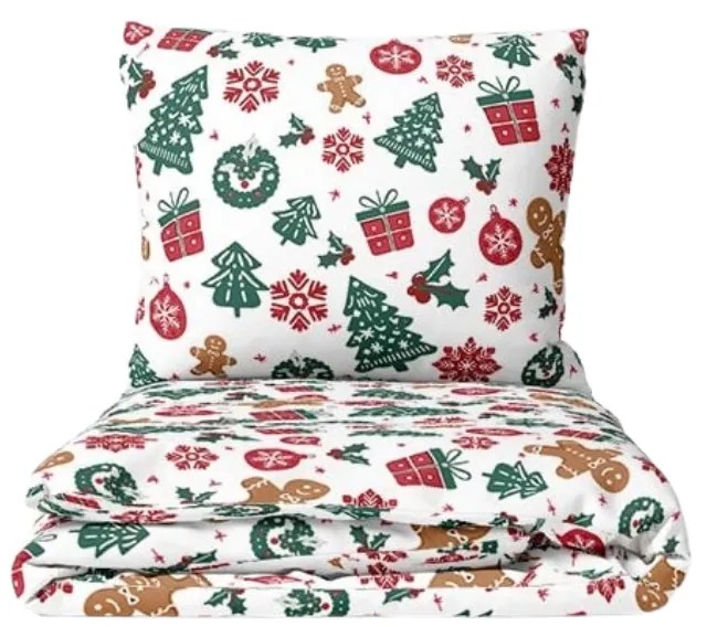 PrzytulneMieszkanie.pl PrzytulneMieszkanie.pl Bawełniana pościel MERRY MOOD biała Rozmiar pościeli: 70 x 90 cm | 140 x 200 cm