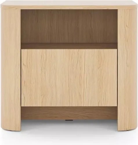 Szafka nocna Solvero z szufladą i półką – nowoczesny design, dąb vicenza/kaszmir