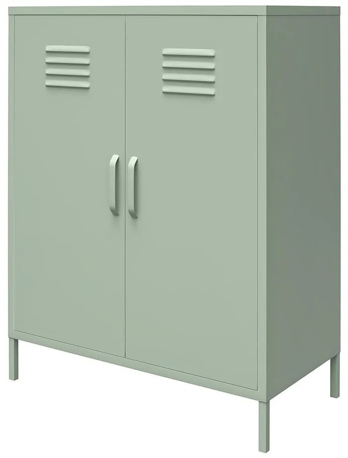 Zielona metalowa szafka 40x102x80 cm Mission District – Støraa