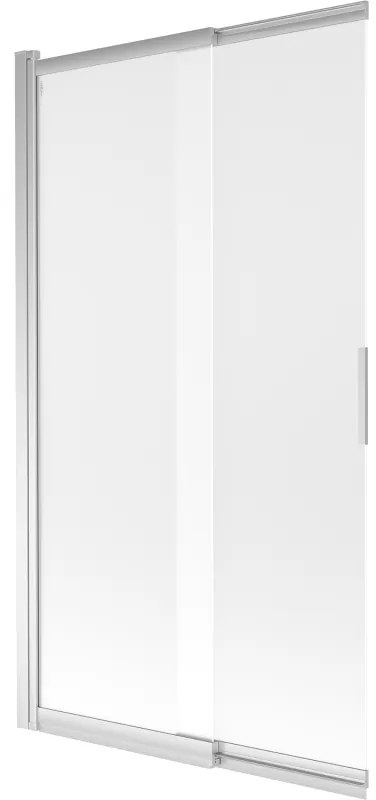 Mexen Fox parawan nawannowy 2-skrzydłowy przesuwny 100 x 150 cm, szron, chrom - 891-100-002-01-30