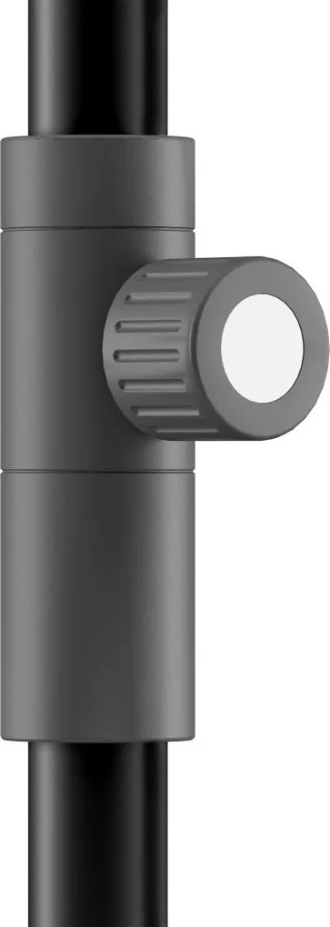 Knirps APOLL BLACK parasol ogrodowy 240 x 240 cm jasnoszary