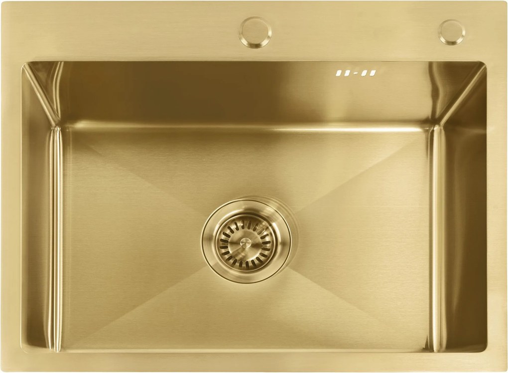 Zlewozmywak stalowy REA Liam Złoty szczotkowany