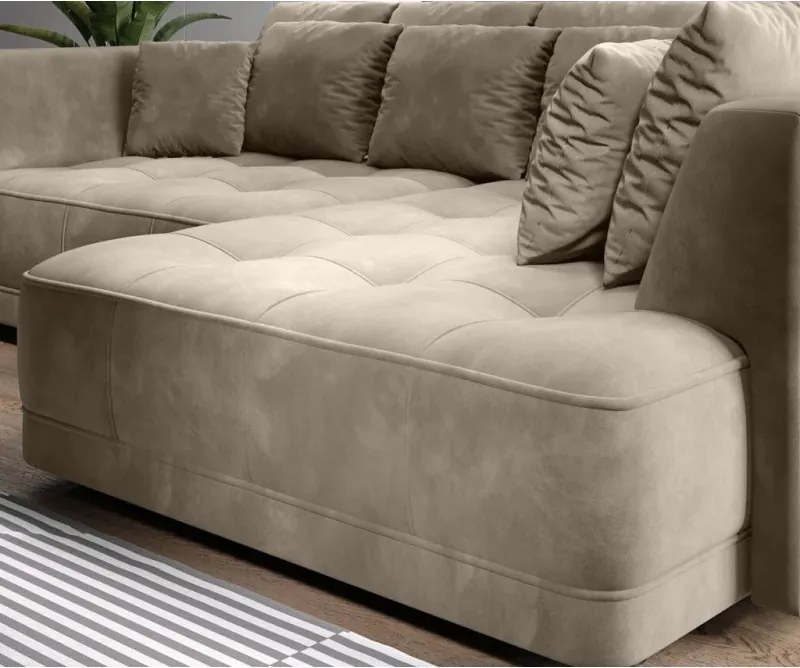 Narożnik TIGA BOX z funkcją spania z elektryczną regulacją siedziska WERSAL