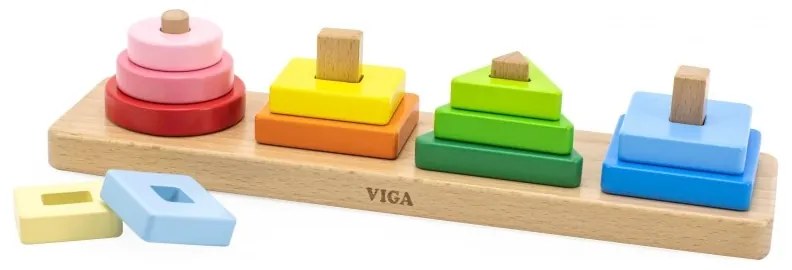 Viga drewniany geometryczny sorter układanka