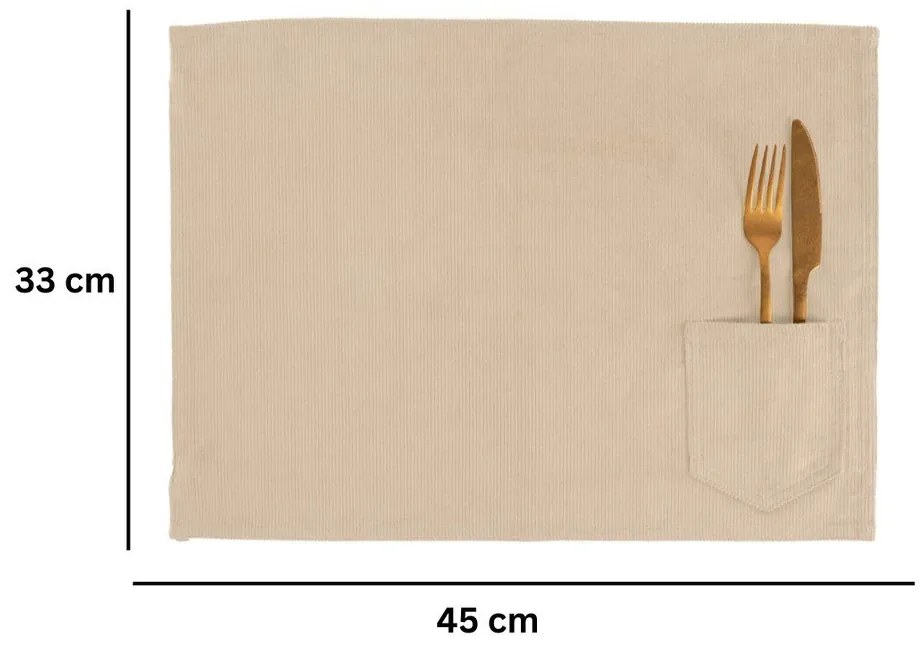 Tekstylna mata stołowa 33x45 cm Velmar – Tiseco Home Studio