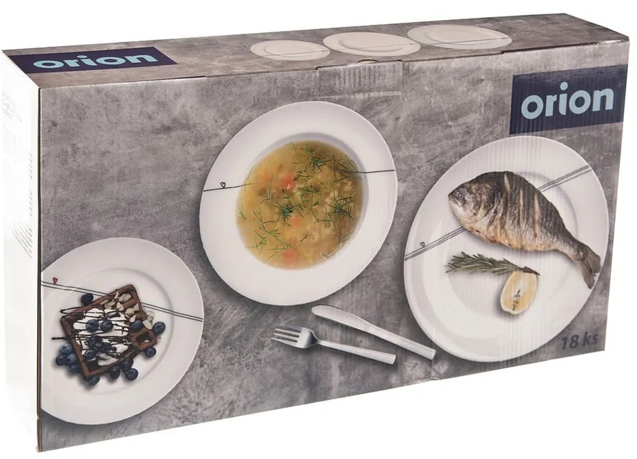 Porcelanowy zestaw talerzy 18 szt. – Orion