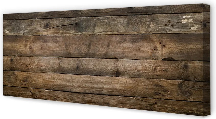 Zdjęcie na płótnie Ściana Z Naturalnych Desek