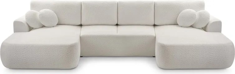 Narożnik VELO XL wolnostojący układ U z funkcją spania w tkaninie Coral 65 DomoHome