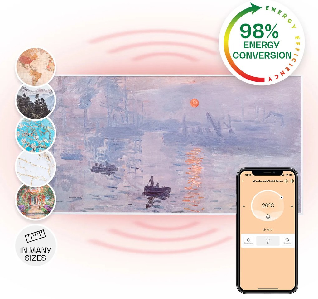 Klarstein Wonderwall Air Art Smart Panel grzewczy na podczerwień