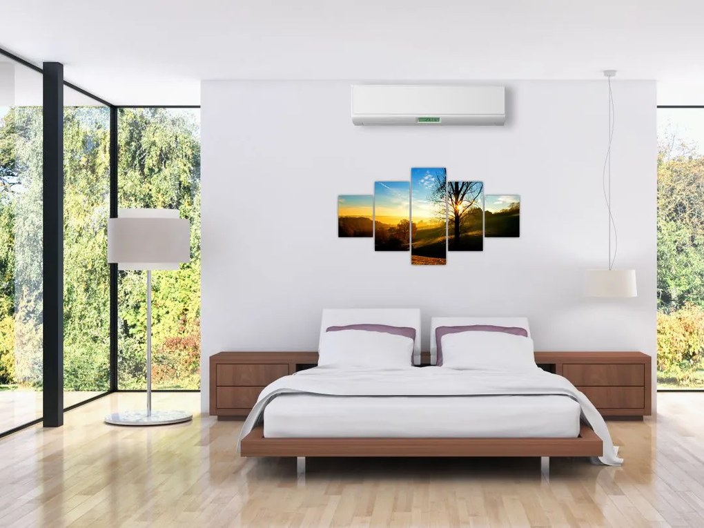 Obraz wschodu słońca (125x70 cm)