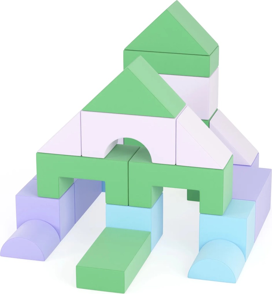 Zestawy piankowy do zabawy dla maluchów Happy Castle Baby Max