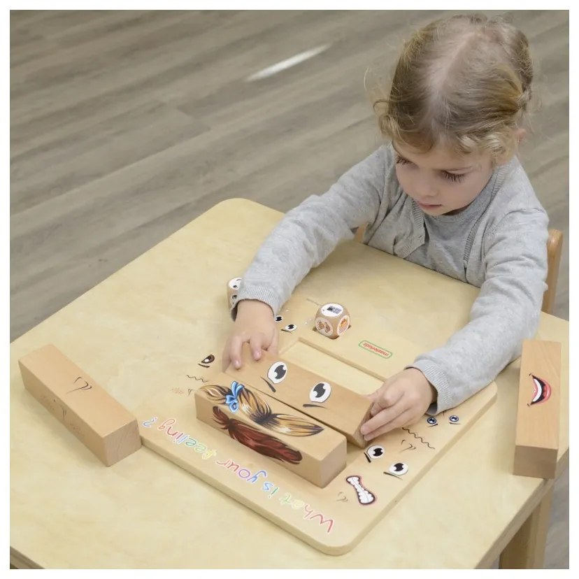 Masterkidz nauka emocji gra drewniana montessori