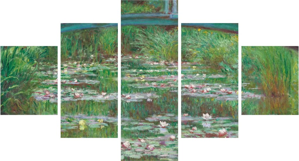 Obraz - Claude Monet, The Japanese Footbridge, reprodukcje (125x70 cm)