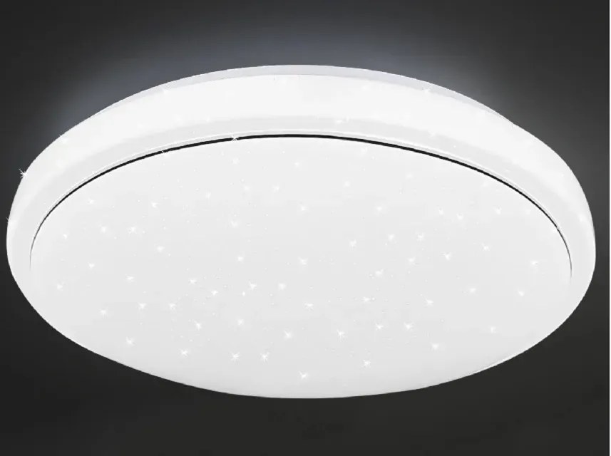 Nowoczesny plafon led z białym kloszem - V184-Dulano