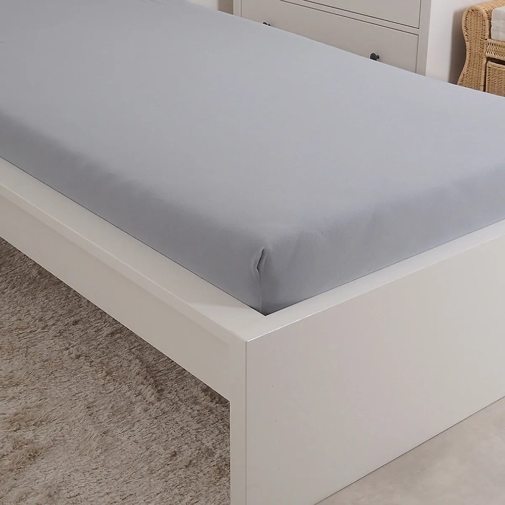 4Home prześcieradło jersey Premium szary, 90 x 200 cm, 90 x 200 cm